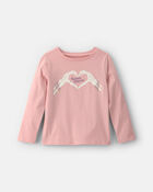 Girls 'Friends Forever' Halloween Long-Sleeve Graphic Tee - Pink, image 1 of 3 slides