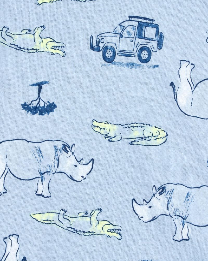 Toddler 4-Piece Alligator Cotton Pyjamas, image 3 of 4 slides