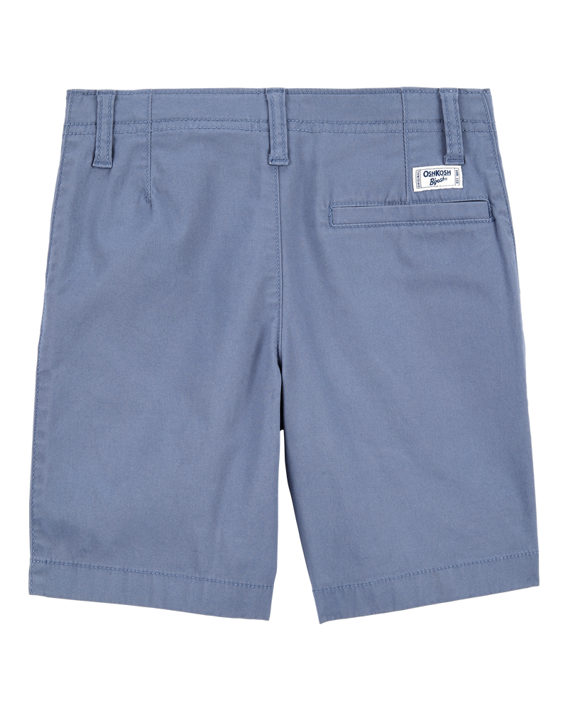 Kid Flat-Front Shorts - Blue, image 2 of 4 slides
