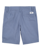 Kid Flat-Front Shorts - Blue, image 2 of 4 slides