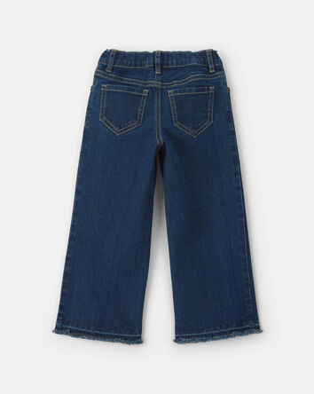 Toddler Girl Star Denim Wide-Leg Jeans - Medium Wash, 
