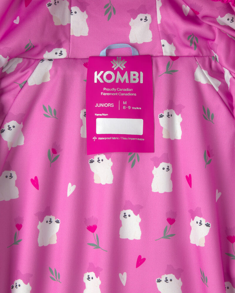 Kids Kombi London Rain Jacket - Bright Pink , image 2 of 3 slides
