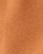 Baby Boy Solid Fleece Cotton Jogger - Brown, image 3 of 4 slides