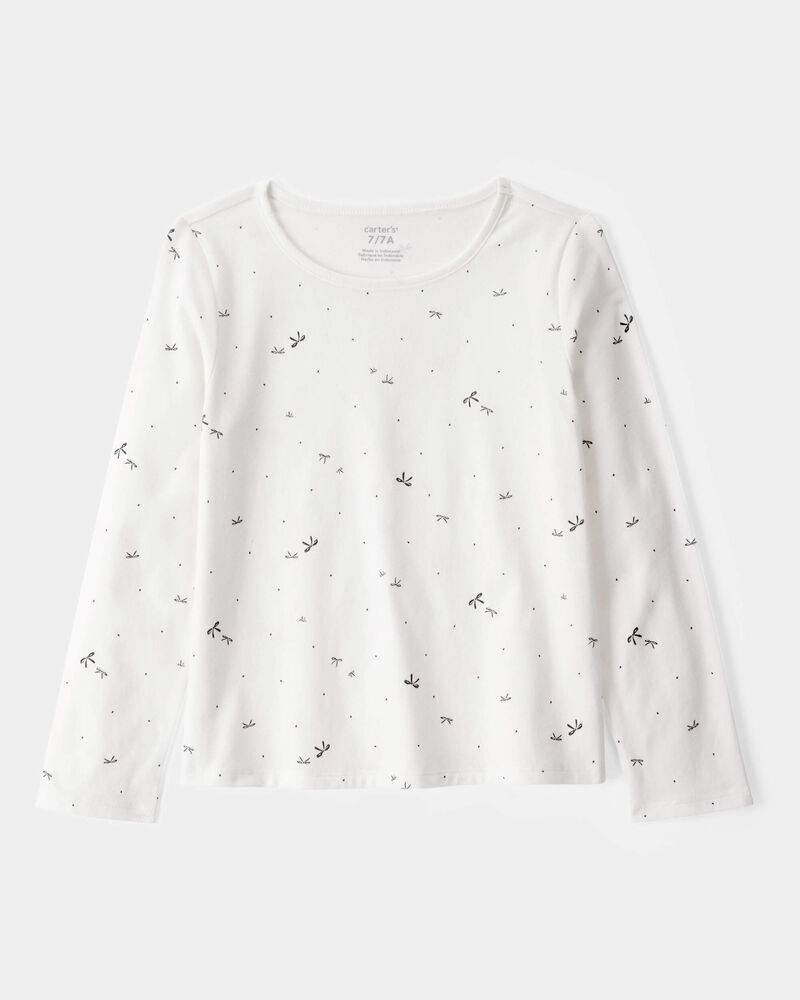 Kid 2-Piece Bow Print Tee & Tank Dress Set, image 3 of 7 slides