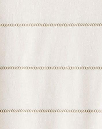 Gar&ccedil;ons - T-shirt &agrave; manches longues ray&eacute; - Ivoire, 