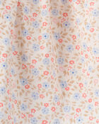 Baby Girl 3-Piece Floral Hat, Top & Short Set - Pink, image 3 of 4 slides