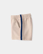 B&eacute;b&eacute; gar&ccedil;on - Short en jersey bouclette, rayures - Kaki/ Bleu, image 3 sur 4 diapositives
