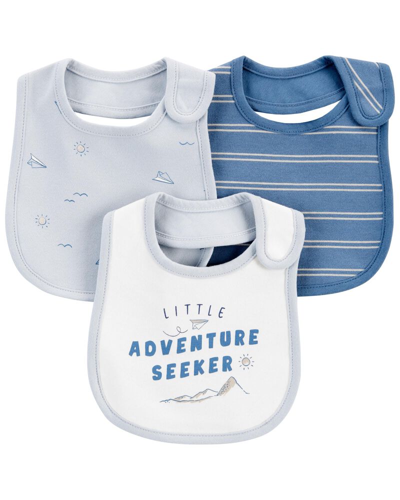 Blue/Ivory 3Pack Bibs Carter’s Canada
