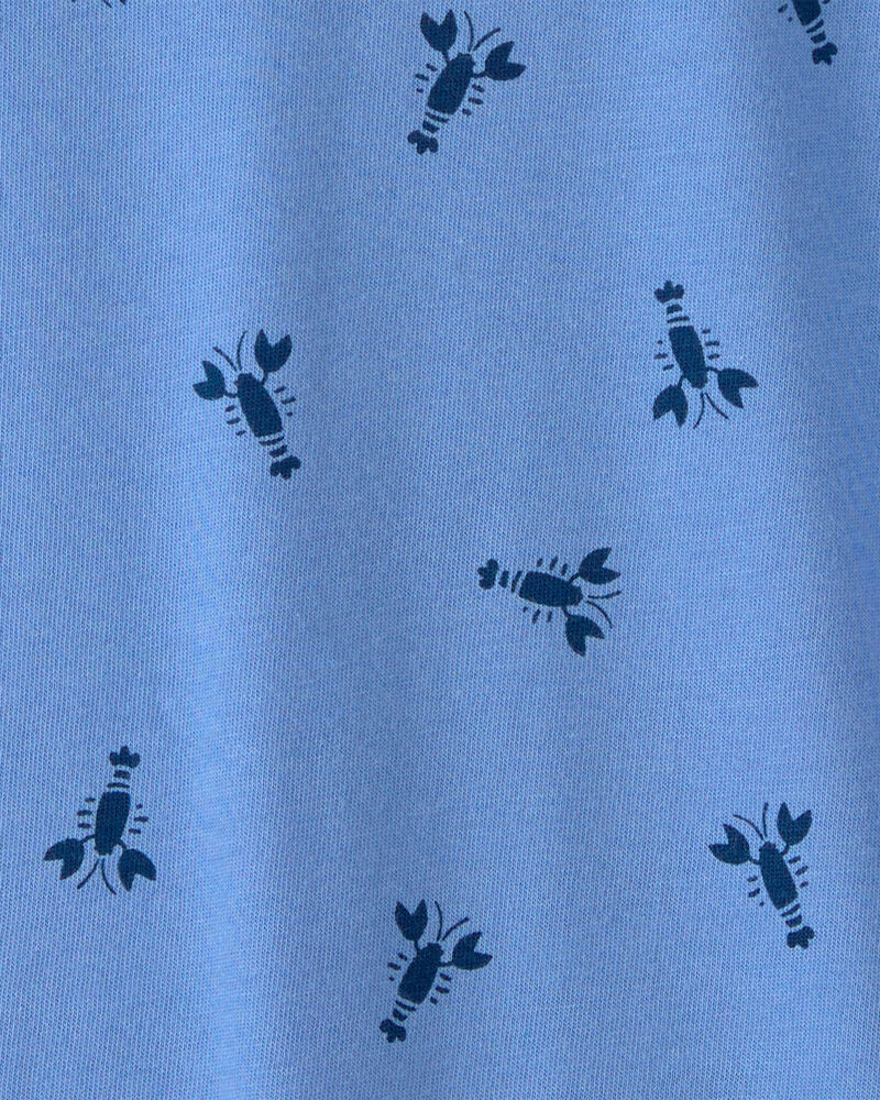 Tout-petit - T-shirt &agrave; motif de homards - Bleu, image 2 sur 2 diapositives