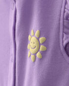 B&eacute;b&eacute; fille - Barboteuse &agrave; motif de soleil - Mauve, image 2 sur 3 diapositives