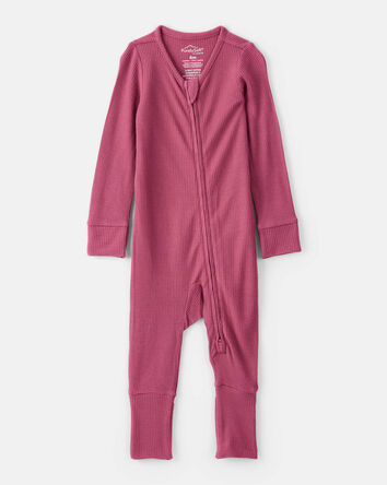 Baby Girl PurelySoft Long-Sleeve Sleeper- Pink, 