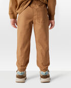 Toddler Boy Cotton Pull-On Fashion Pants - Brown, image 4 of 6 slides