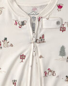 Baby 1-Piece North Pole Christmas PurelySoft&trade; Snug Fit Pyjama - Cream, image 5 of 9 slides