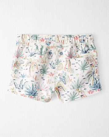 Baby Recycled Tropical-Print Swim Trunks, 