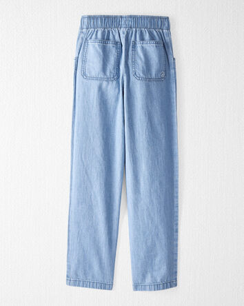 Kid Organic Cotton Chambray Pants, 