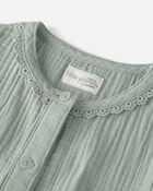 Girls Organic Cotton Gauze Dress, image 3 of 5 slides