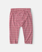 Baby Girl 2-Pack Woodland PurelySoft&trade; Pull-On Pants - Pink, image 2 of 7 slides