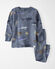 Motif mer profonde et bleue