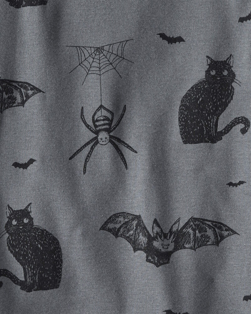 Kids 2-Piece Organic Cotton Pajamas in Spooky Creatures, image 3 of 4 slides