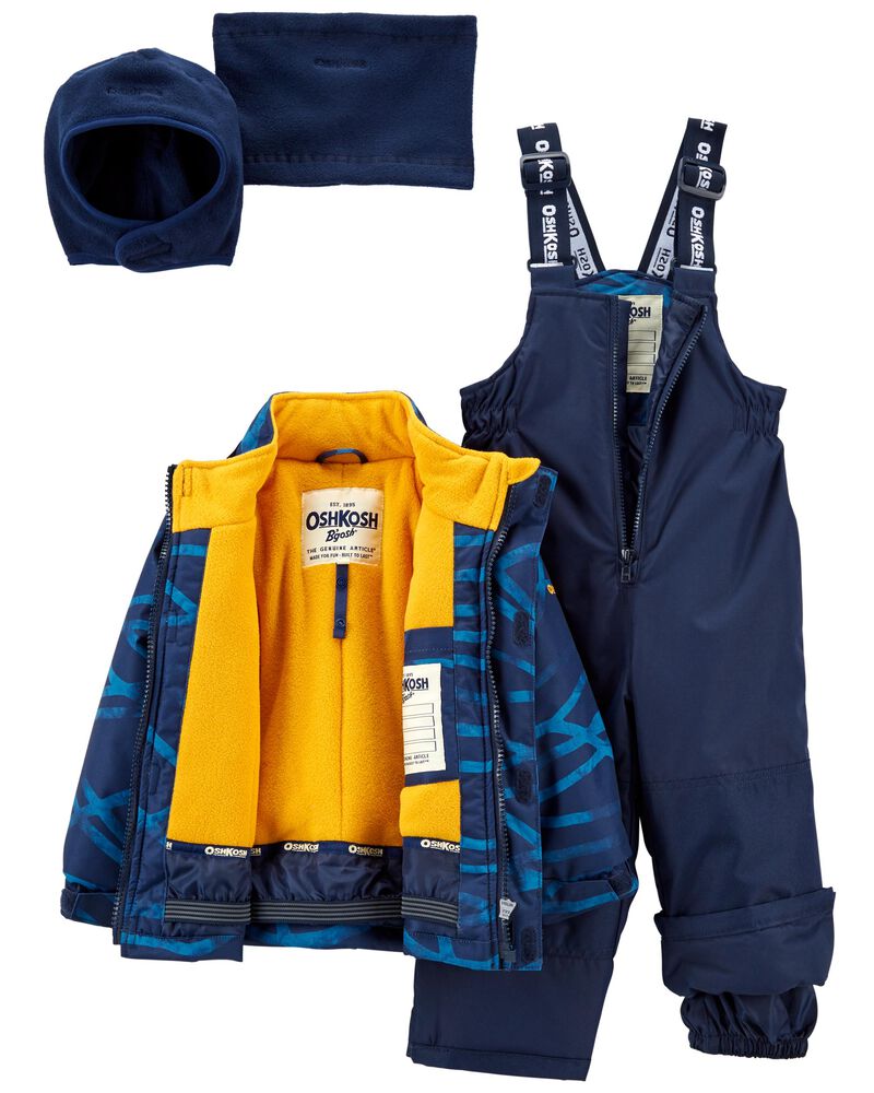 Baby 2-Piece Snowsuit With Bonus Hat & Neck Warmer, image 2 of 9 slides