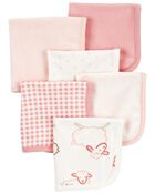 Baby Girl 6-Pack Wash Cloths, image 8 of 8 slides