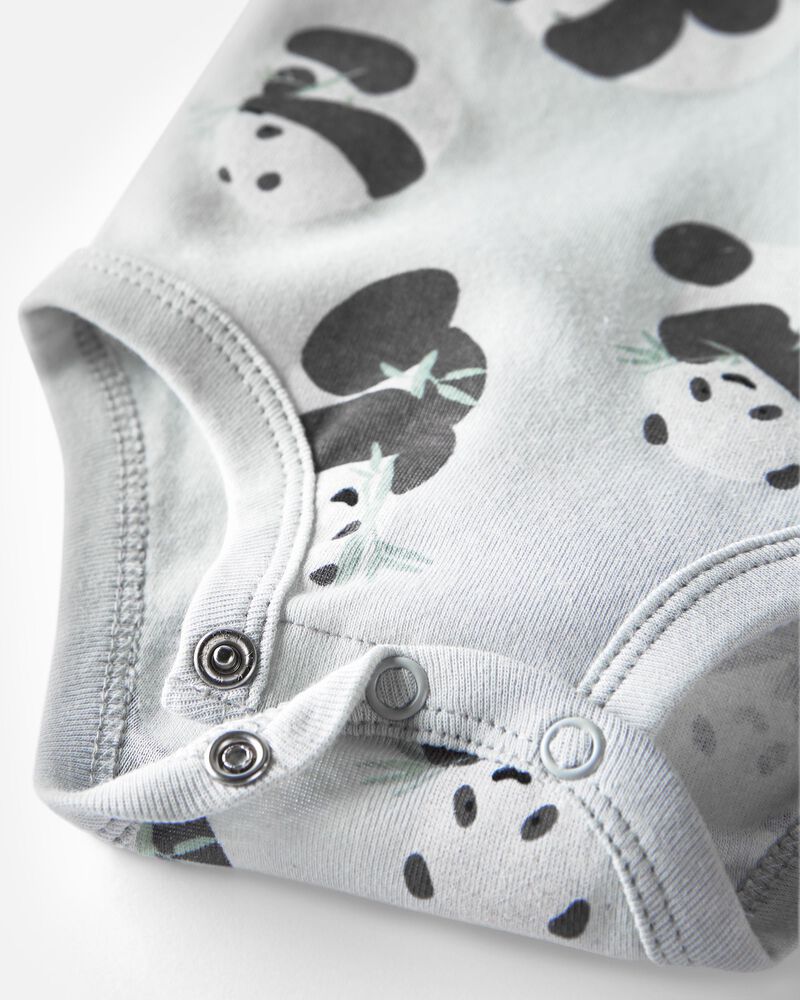 Baby 3-Pack Organic Cotton Rib Bodysuits, image 2 of 6 slides