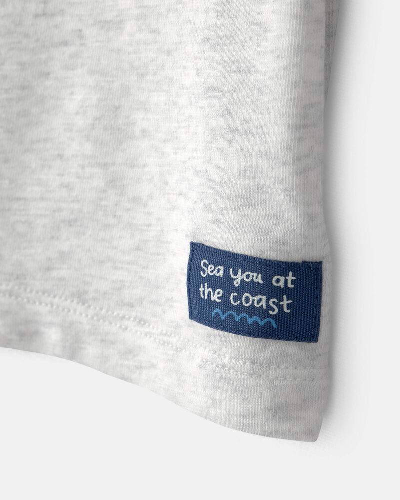 Toddler Boy French Terry Pocket T-Shirt - Grey, image 3 of 5 slides