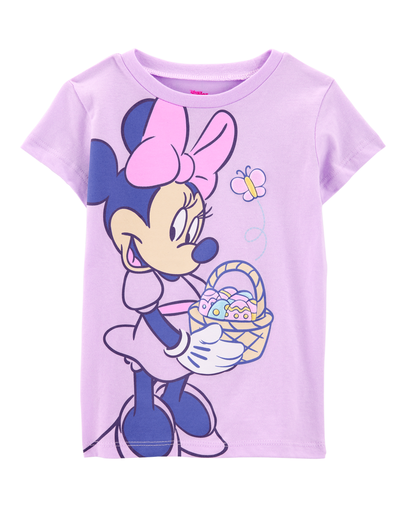Toddler Disney© Minnie Mouse Easter Short-Sleeve Graphic Tee - Purple, image 1 of 3 slides