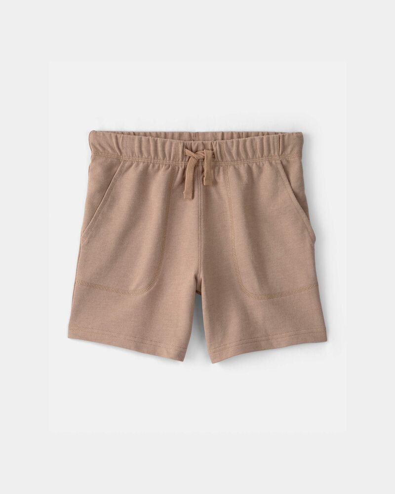 Boys French Terry Shorts - Brown, image 1 of 4 slides
