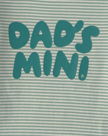 Baby Boy 'Dad's Mini' Long-Sleeve Graphic Bodysuit - Green, 