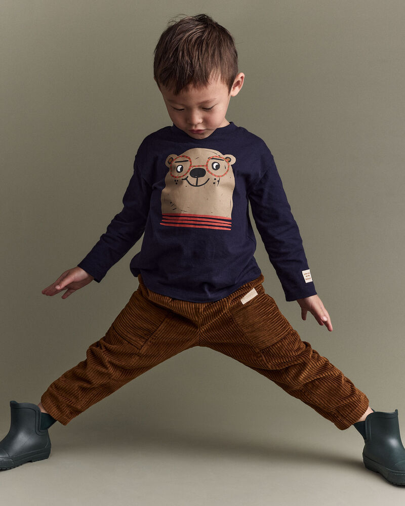 Toddler Boy Corduroy Pocket Pant - Cinnamon, image 5 of 7 slides