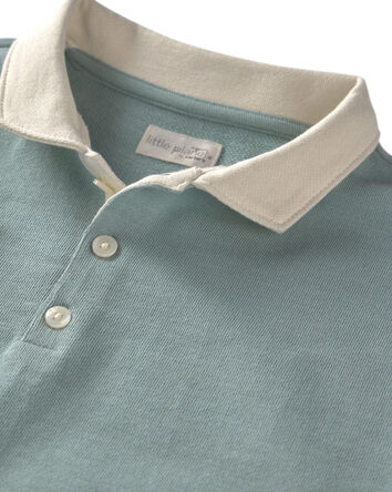 Gar&ccedil;ons - Polo en jersey bouclette de coton biologique, 