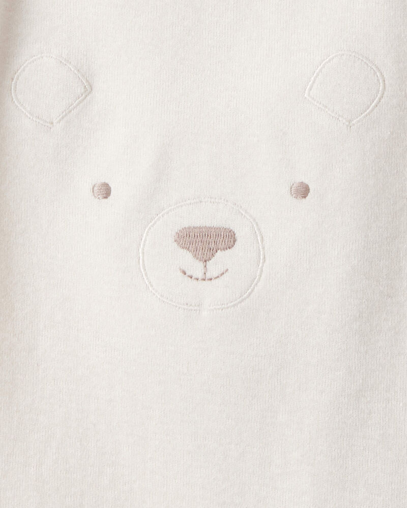 Baby Girl 5-Pack Bear Floral Multipack Bodysuits - White/Pink/Purple, image 6 of 7 slides