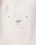 Baby Girl 5-Pack Bear Floral Multipack Bodysuits - White/Pink/Purple, image 6 of 7 slides