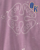 Filles - T-shirt imprim&eacute; &agrave; logo OshKosh - Mauve, image 2 sur 2 diapositives