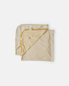 Baby 2-Pack Lion Terry Towels - Yellow, image 1 of 2 slides