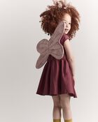 Toddler Girl Avenue Twirl™ Dress - Burgundy, image 5 of 8 slides