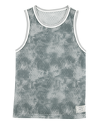 Kid Active Tie Dye Mesh Tank-Grey, image 1 of 3 slides