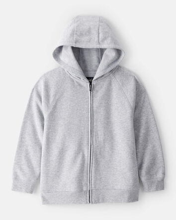 Boys Zip-Up Hoodie - Grey, 