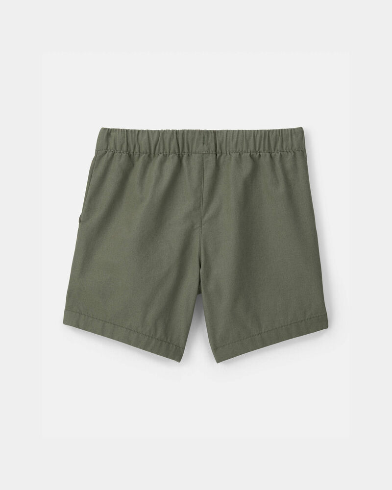 Toddler Boy Canvas Shorts - Green, image 2 of 4 slides