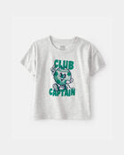Toddler Boy 'Club Captain' Graphic Tee - Grey, image 1 of 4 slides