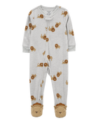 Baby 1-Piece Lion Fleece Footie Pyjamas, image 1 of 5 slides