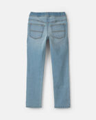 Boys Denim Straight Jeans - Light Wash, image 2 of 5 slides