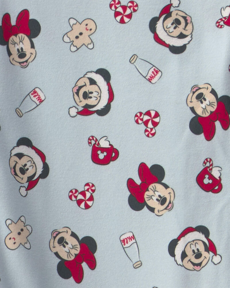 Adultes Pyjama ample 2 pi&egrave;ces en molleton &agrave; motif Disney Mickey Mouse de No&euml;l &ndash; Bleu, image 3 sur 3 diapositives