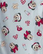 Adultes Pyjama ample 2 pi&egrave;ces en molleton &agrave; motif Disney Mickey Mouse de No&euml;l &ndash; Bleu, image 3 sur 3 diapositives