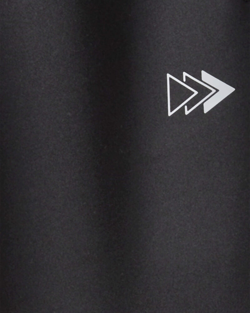 Boys Cotton Active Pants - Black, image 3 of 4 slides