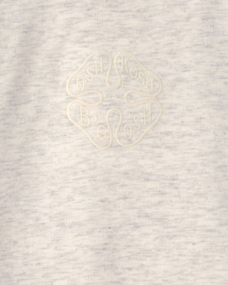 Tout-petit - Chandail en jersey bouclette &agrave; logo OshKosh - Gris, image 2 sur 2 diapositives