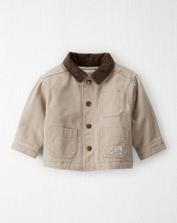 B&eacute;b&eacute; - Blouson d&rsquo;&eacute;curie en serg&eacute; de coton biologique, 