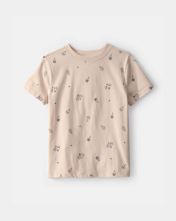 Kids Pickleball T-Shirt - Brown, 