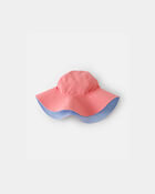 Toddler Girl Reversible Swim Hat - Pink/Blue, image 1 of 4 slides